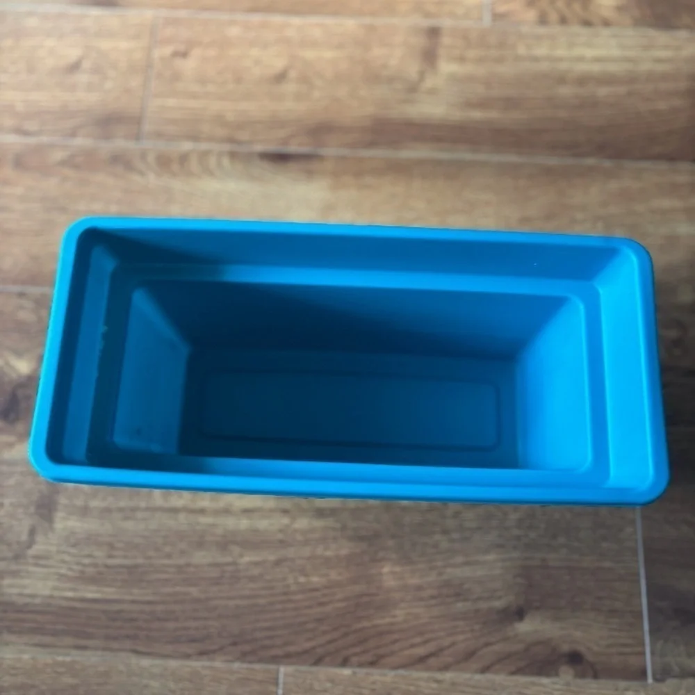 Blue Rectangular Storage Bin